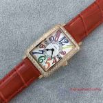 Replica Franck Muller Long Island Watch Rose Gold Diamond Bezel Color Dreams